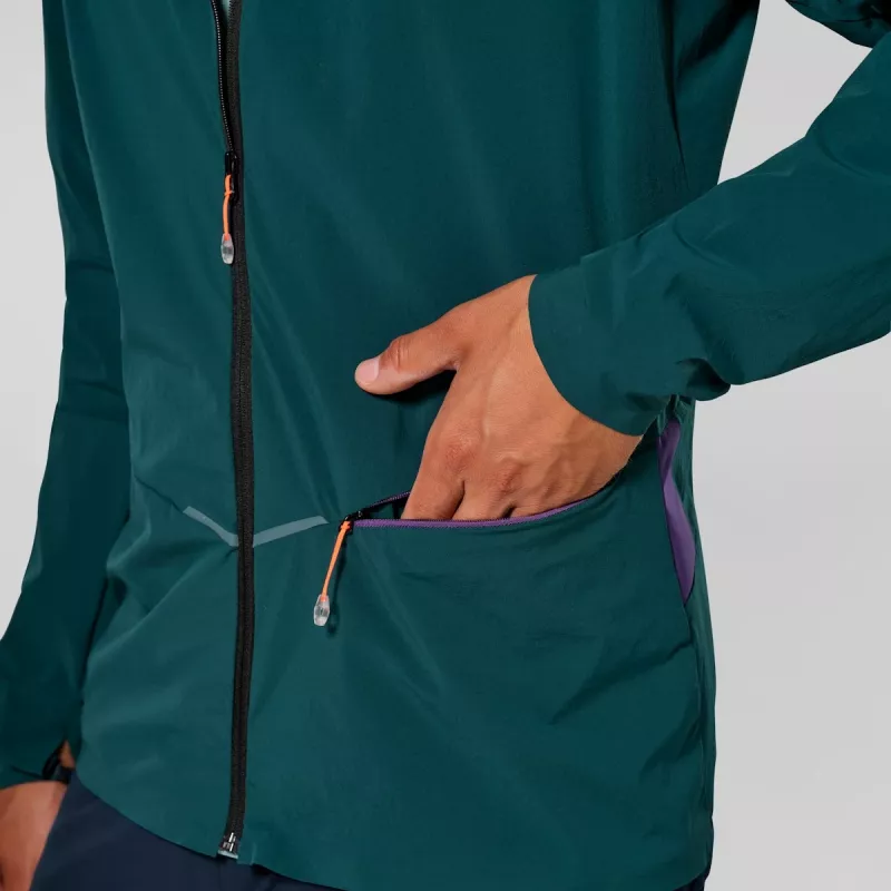 Casaco softshell Salewa Pedroc Dst Light - Pond Blue tamanho L