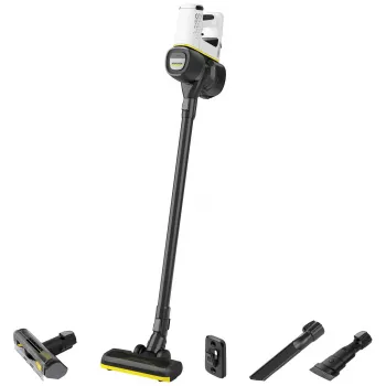 Kärcher VC 4 Cordless myHome Pet Aspirador vertical 2em1, sem saco, Preto/Branco, 0,65 L
