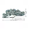 WAGO 2005-7646 borne de passagem, 3 condutores, 400V, 24A, 2,5mm², cinzento