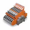 WAGO 2007-8875 Borne de calha para transformador de corrente, 1 polo, cinzento, Push-in CAGE CLAMP, 41 A, 1000 V, calha DIN