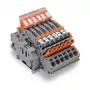 WAGO 2007-8875 Borne de calha para transformador de corrente, 1 polo, cinzento, Push-in CAGE CLAMP, 41 A, 1000 V, calha DIN