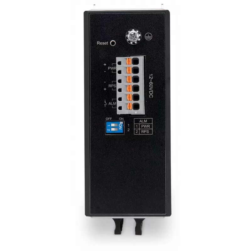 WAGO 852-1106 Switch Ethernet Gigabit Industrial não gerido, 8 portas, 10/100/1000 Mbps, montagem em calha DIN