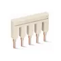WAGO 2002-405 ponte push-in, de 5 vias, isolada, cinzento claro