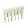 WAGO 2002-406 ponte push-in, de 6 vias, isolada, cinzento claro