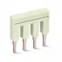 WAGO 2002-408 ponte, de 8 vias, isolada, 25 A, cinzento claro