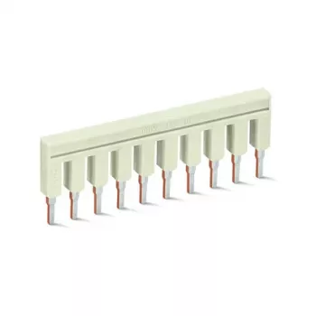 WAGO 2002-410 Ponte push-in, 10 vias, isolada, cinzento-claro