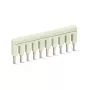 WAGO 2002-410 ponte push-in, de 10 vias, isolada, cinzento claro