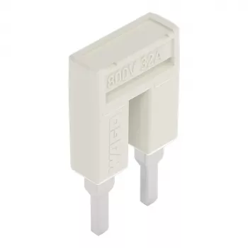 WAGO 2001-402 Ponte, 2 vias, isolada, 18 A, cinzento-claro