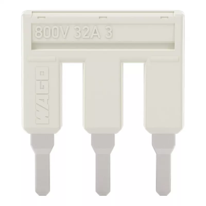 WAGO 2004-403 ponte, de 3 vias, isolada, 32 A, cinzento claro