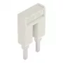 WAGO 2004-402 ponte push-in, de 2 vias, isolada, cinzento claro
