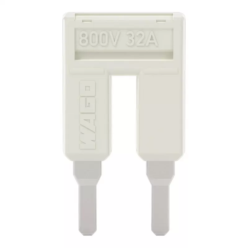 WAGO 2004-402 ponte push-in, de 2 vias, isolada, cinzento claro