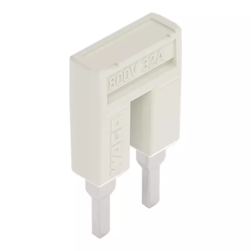 WAGO 2004-402 ponte push-in, de 2 vias, isolada, cinzento claro
