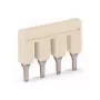 WAGO 2006-403 ponte, de 3 vias, isolada, 41 A, cinzento claro