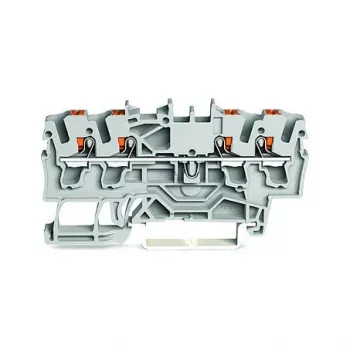 WAGO Borne de passagem 4 condutores push-in 2,5 mm² Cinzento