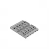 WAGO 221-2525 Adaptador de montagem para bornes de ligação da série 221, pack de 5, cinzento