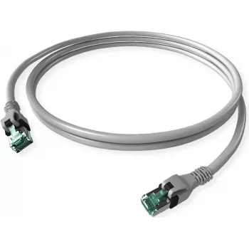 ZVK GMBH Cabo de patch DualBoot Cat.6A S/FTP Push-Pull, cinzento, 7,5 m