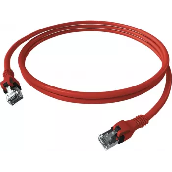 EasyLan CPP1ORARAR0020 Cabo de patch DualBoot Push Cat.6A blindado vermelho 2.0m