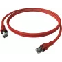 EasyLan CPP1ORARAR0020 Cabo de patch DualBoot Push Cat.6A blindado vermelho 2.0m