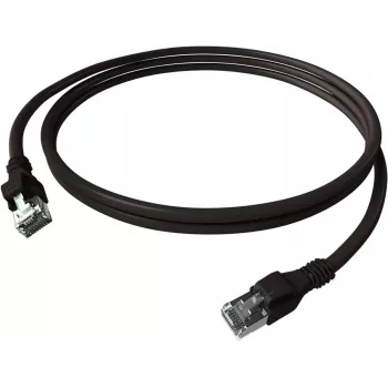 Cabo de rede EasyLan saCon DualBoot Push Cat.6A S/FTP LSZH preto 7,5m