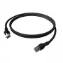 Cabo de rede EasyLan saCon EasyLan DualBoot S/FTP preto 0,50m Cat.6A - Cabo de rede EasyLan DualBoot PushPull IP20 - Cat.6A (Classe EA)