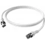 Cabo de rede EasyLan saCon DualBoot Cat.6A S/FTP branco 2,0m