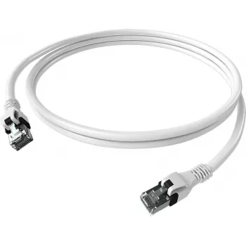Cabo de rede EasyLan saCon DualBoot S/FTP branco 7,5m Cat.6A