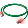 Cabo de rede EasyLan DualBoot LED RJ45 S/FTP Cat.6A (Class EA) com ficha saCon - LSOH - verde - 7,5 m