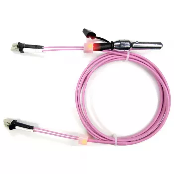 Cabo de rede de fibra ótica EasyLan OM4 10 m LC Duplex para SC Duplex LSZH violeta