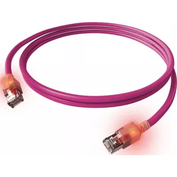 Cabo de rede EasyLan saCon DualBoot LED S/FTP violeta 5,0 m Cat.6a