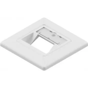 Moldura suporte para módulo Keystone EasyLan CKVDUSL2R - 2 portas - branco - montagem encastrada