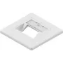 Moldura suporte para módulo Keystone EasyLan CKVDUSL2R - 2 portas - branco - montagem encastrada