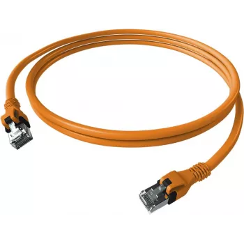 Cabo de rede EasyLan saCon DualBoot Patch S/FTP laranja 5,00m Cat.6A