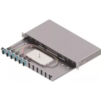 Caixa de fusão de fibra ótica ZVK Easylan LWL Basic 1HE 6x SC-Duplex Standard OM3