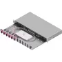 Caixa de fusão de fibra ótica ZVK Easylan LSB1A114 1U 6x SC-Duplex OM4 RAL7035