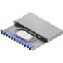 Caixa de fusão de fibra ótica ZVK Easylan LWL Basic 1U 12x SC-Duplex OS2 gaveta