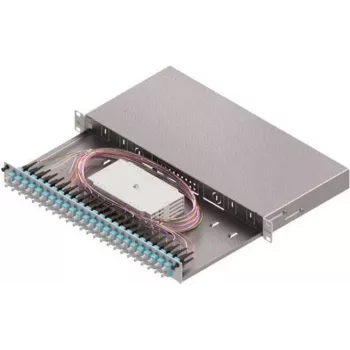 Caixa de fusão de fibra ótica ZVK LSB1C223 Basic 1HE 24x SC-Duplex OM3 extraível