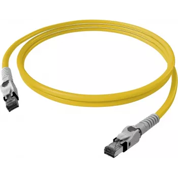 EasyLan cabo de rede VarioBoot Cat.6A S/FTP amarelo 1,0 m