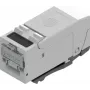 ZVK EasyLan fixLink Pro módulo Keystone RJ45 Cat.6A blindado 10GbE sem ferramentas