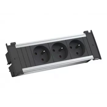 Bachmann Kapsa S 3xUTE cabo de extensão 2,0m CEE7/7 preto