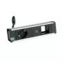 Bachmann CONI Módulo de alimentação de secretária - 1x tomada Schuko, 1x USB-C 22W PD, entrada GST18i3, preto