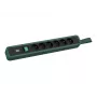 Bachmann PRIMO 2 Régua de tomadas 6x tipo E com interruptor e argola de suspensão 2,0 m ficha CEE 7/7 verde-pinheiro (RAL 6028)