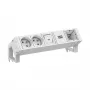 Bachmann DESK2 branco 2x UTE 1x Interruptor 1x CM 0,2m RAL9010