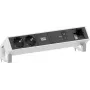 Bachmann DESK2 Módulo de alimentação de mesa 2x Schuko 1x USB-C 100W 1x slot para módulo de expansão cabo 1m INOX