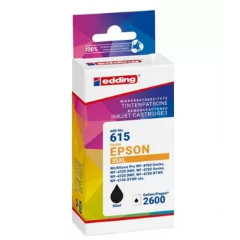 EDDING EDD-615 Tinteiro preto compatível com EPSON 35XL T3591XL