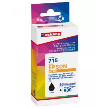 EDDING Tinteiro compatível preto para Epson 503XL T09R1 (18-715)