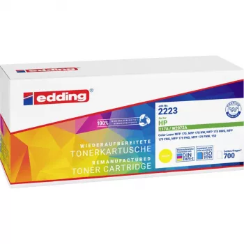Edding EDD-2223 Cartucho de toner amarelo compatível com HP 117A (W2072A) – 700 páginas