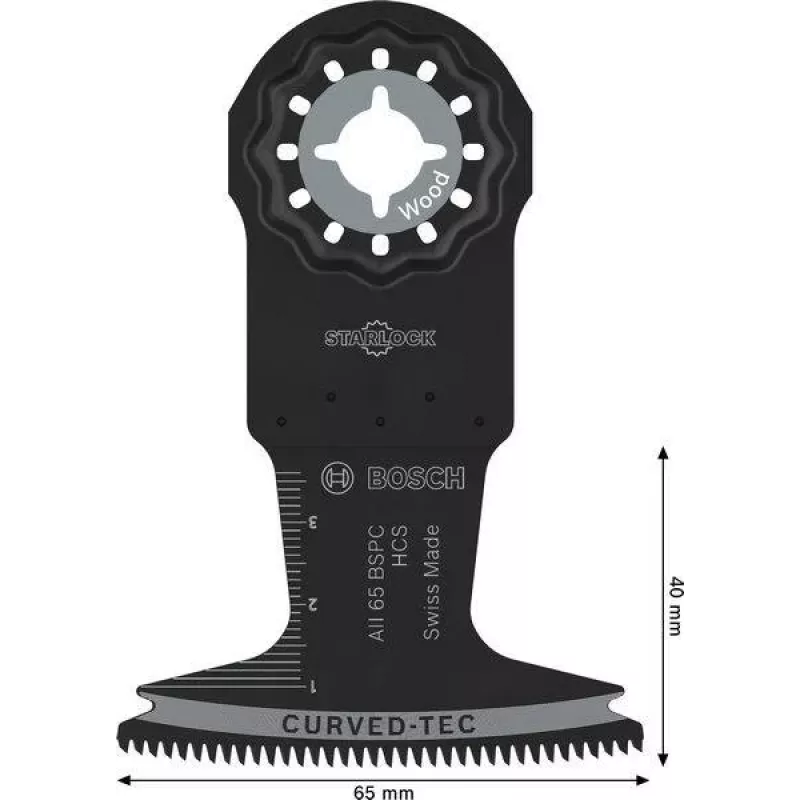 Bosch 2608669261 StarlockPlus Lâmina de corte por imersão bimetal 32 mm largura de corte 50 mm profundidade de corte 1 unidade