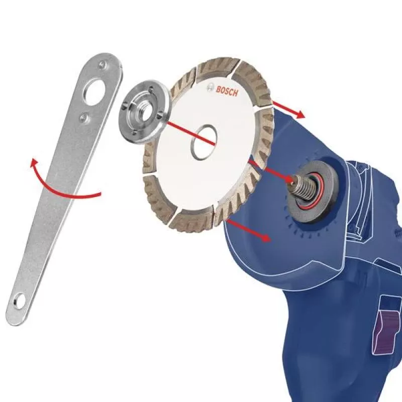 BOSCH Disco de corte para aço inoxidável e metal, Ø 125 mm, 100 unidades em balde (furo 22,23 mm, A 60 T BF)