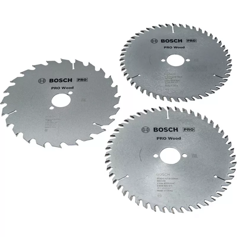 BOSCH Power Tools PRO Lâmina de serra circular para madeira 190 mm (pack vantagem de 3)