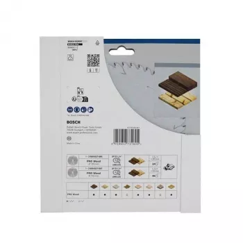 BOSCH POWERTOOLS PRO Wood Lâmina de serra circular a bateria 165 mm (pack promocional de 2)